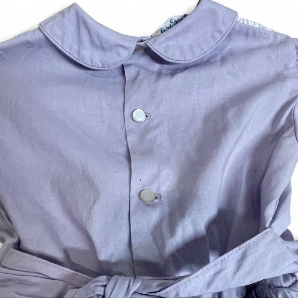Vintage Wee Togs Lavender Lace Peter Pan Collar‎ Dress Size 3 Cottagecore